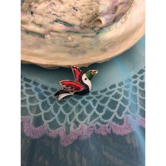 NWT Toucan Bird Brooch Pin Enameled Brooch New - Picture 7 of 12